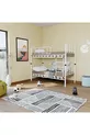 Lit superposé et lit simple pour enfant Zambak en métal blanc