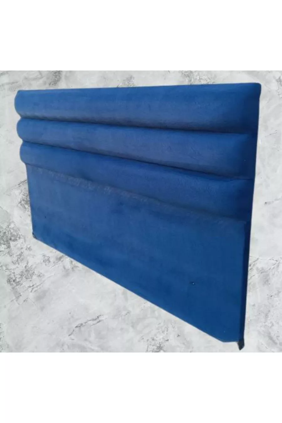 Titre DK Double Taille Tissu Bleu Plume de Poulain Modèle à Tranches Horizontales Fait Main