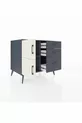 Kronos Dresser Single Shelf 3 Drawers 2 Doors Anthracite-Stone/Anthracite