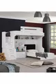 Bunk Bed, London Bunk Bed with Bed Frame, Desk with Seating, 3-Door Wardrobe
