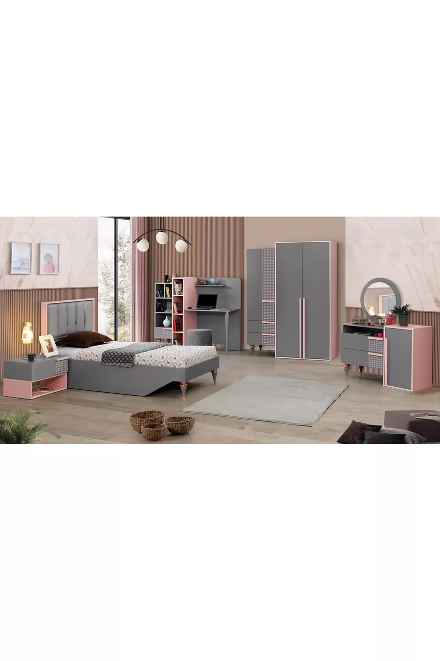 CAMERA DA LETTO PER RAGAZZI POİNT ROSA