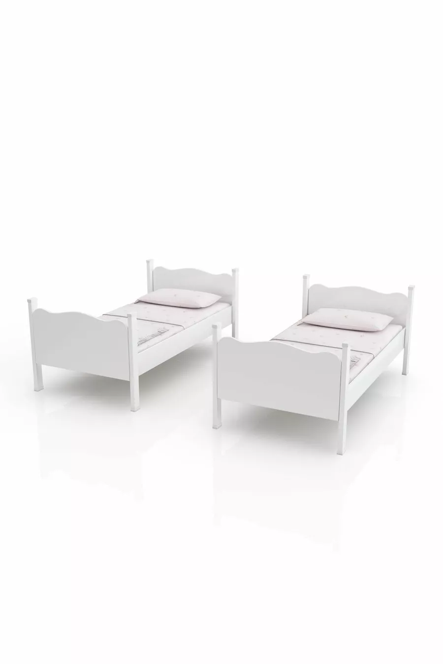 Lits superposés détachables avec pieds en MDF