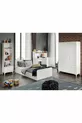Ensemble chambre d'adolescent moderne Akasya blanc - 4 pièces et entièrement en MDF de première qualité