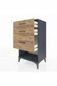 Hyperion Commode 3 Lades Antraciet-Naaldhout