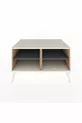 Commode Kronos 2 étagères Pin-Silex/Anthracite