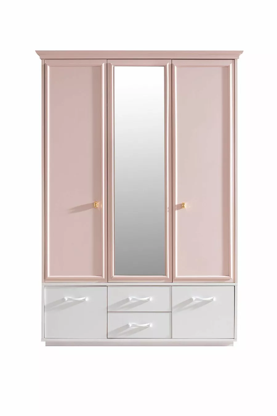 Rosa Genç Odası - 3 Kapılı Dolap, Karyola, Komodin