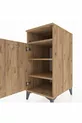 Table de chevet Kronos à 3 étagères avec 1 porte, pin-pin