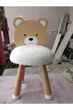 Sedia per bambini in legno massiccio con figura di peluche Teddy
