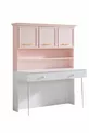Rosa Jugendzimmer - Dreitüriger Schrank, Bett, Nachttisch, Schreibtisch, Kommode, Bücherregal