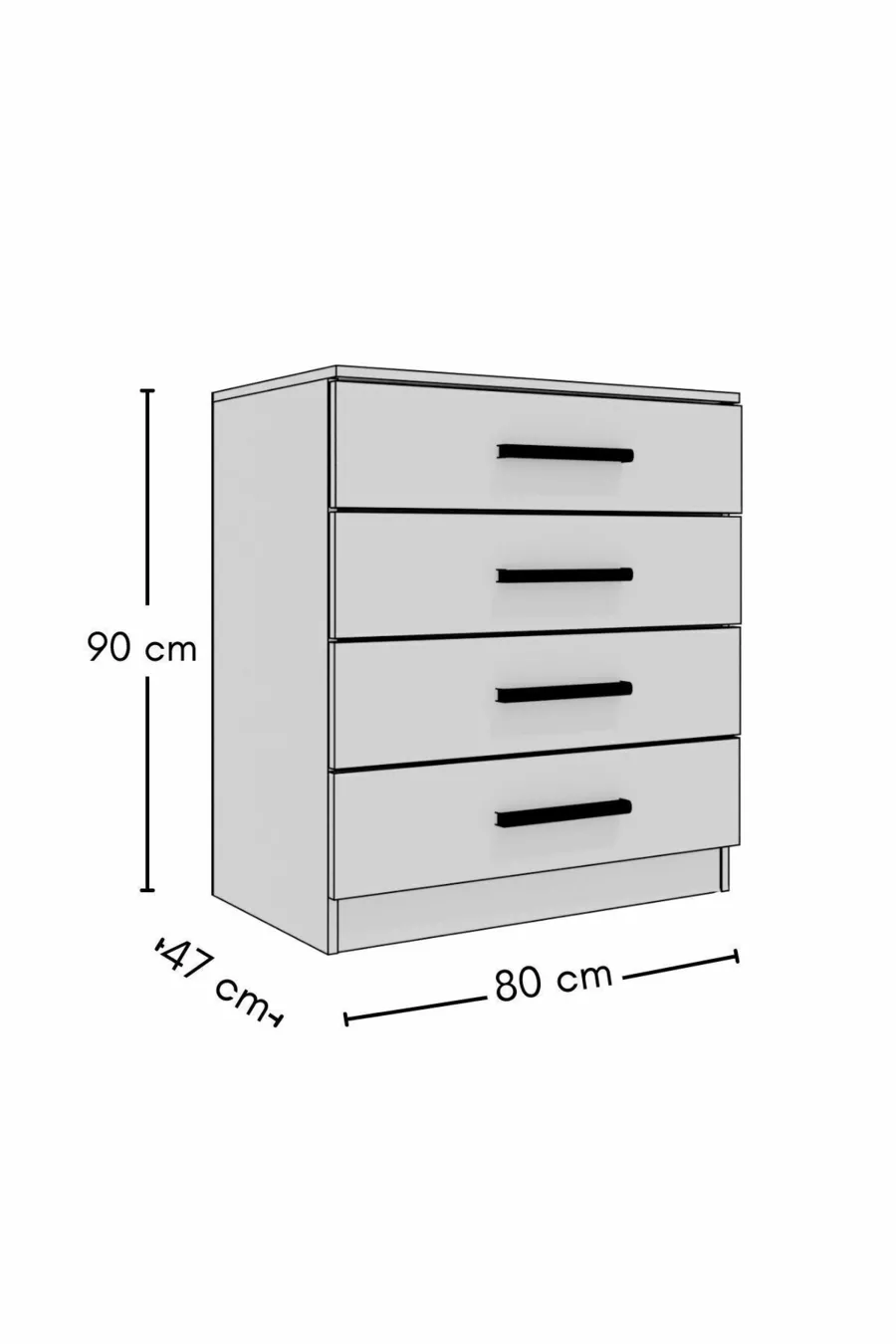 Commode à 4 tiroirs
