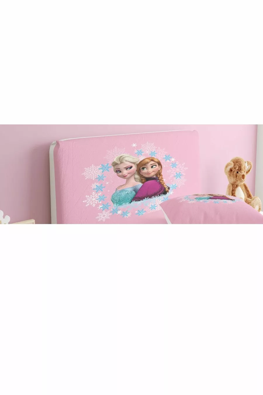 Housse de tête de lit Base Rose Elsa et Anna