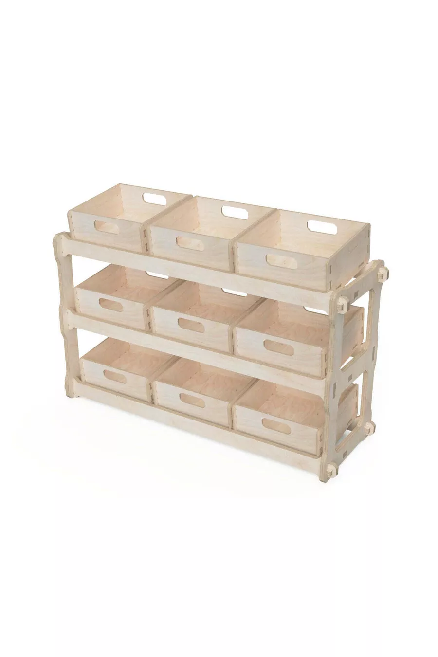 - Holzbox-Regal Modular Organisch Bemalbar Tragbar Speziell Entworfenes Gerät