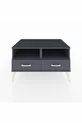 Commode Kronos 2 étagères 2 tiroirs Anthracite-Anthracite