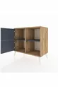 Hyperion Dresser 2-Shelf 2-Door Pine-Anthracite