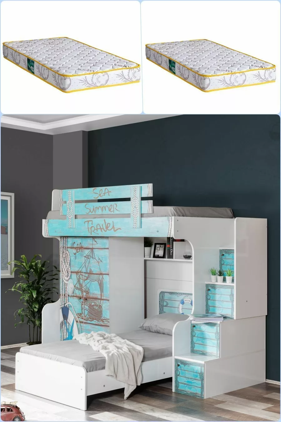 Ranza, Summer Ranza Karyola Dolap 2 Adet Comfort Yatak