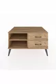 Commode Kronos à une étagère et 2 tiroirs en pin-pin