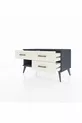 Commode Hyperion 3 tiroirs Anthracite-Anthracite/Pierre de lune
