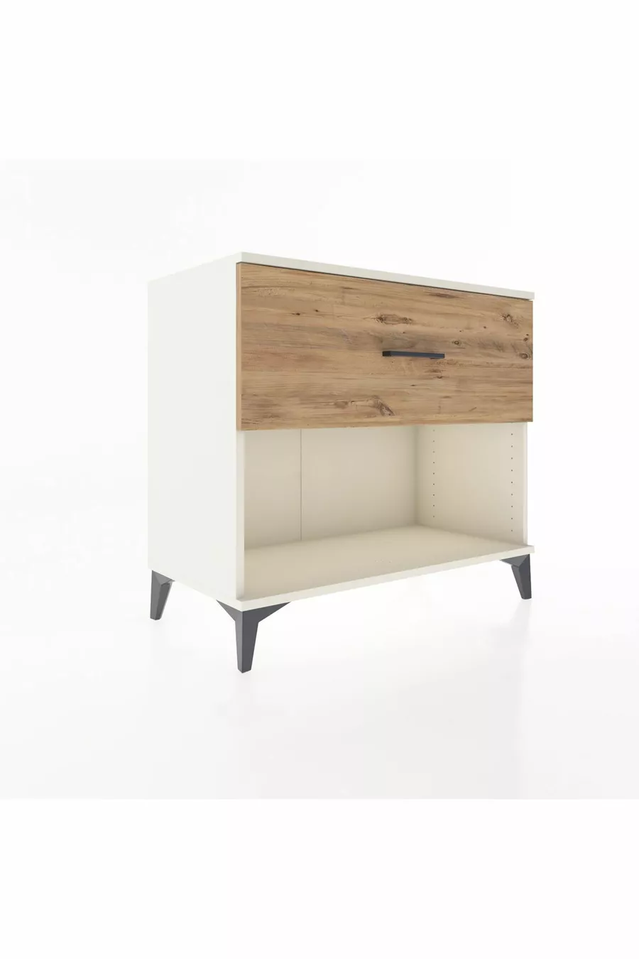 Commode Hyperion à tiroir unique Pierre de Lune-Pin