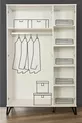 Chambre d'enfant Safir - Armoire 3 portes, Lit, Table de chevet, Bureau