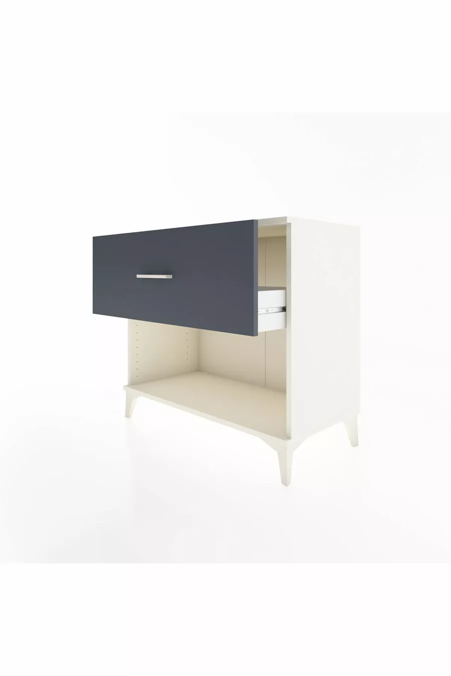 Hyperion Dresser Single Drawer Moonstone-Anthracite