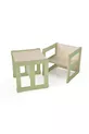 - Table et Chaise pour Enfants : Ensemble 2 en 1 en Bois Naturel, Découpe CNC Montessori