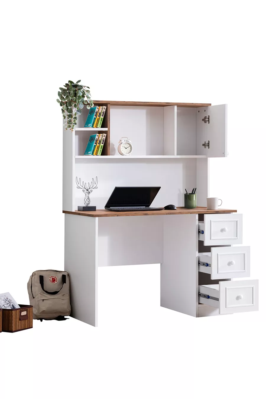 Chambre d'Ado Beta - Armoire 3 Portes, Lit, Bureau
