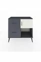 Hyperion Dressoir Met Eén Plank, 2 Lades En Eén Deur Antraciet-Steen/Antraciet