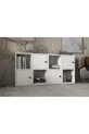 Four-Door White Dresser with Shelves, Without Slats