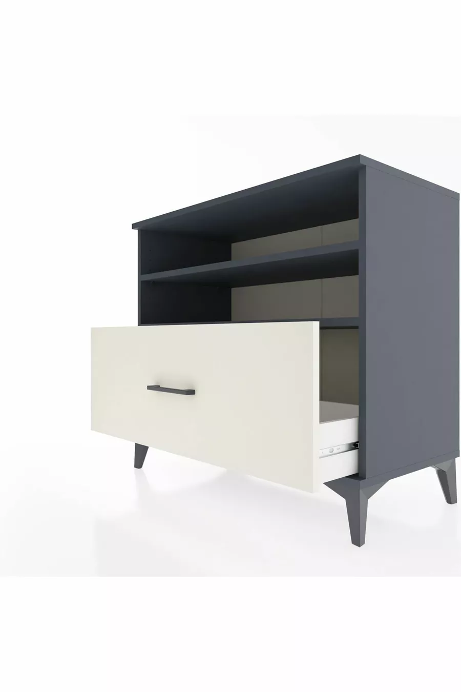 Hyperion Dressoir 2 Planken 1 Lade Antraciet-Leisteen