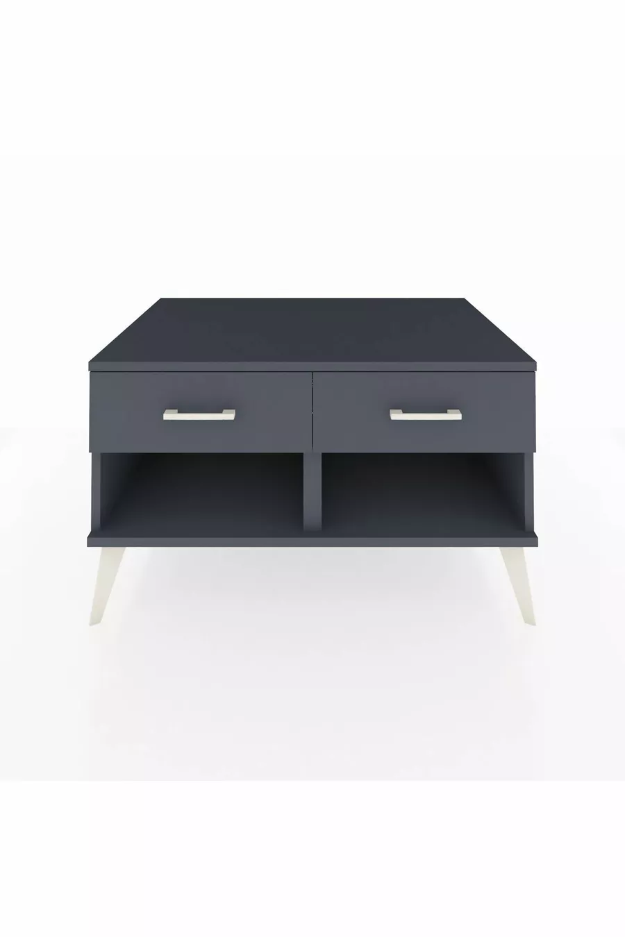 Commode Kronos 2 tiroirs Anthracite-Anthracite