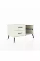 Commode Hyperion à une étagère et 2 tiroirs, quartz-ardoise / quartz