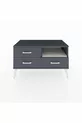 Commode Hyperion à une étagère et 3 tiroirs Anthracite-Sable/Mer de pierre/Anthracite