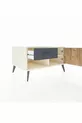 Commode Kronos avec une étagère, un tiroir et une porte, Pierre de lune-Pin/Anthracite