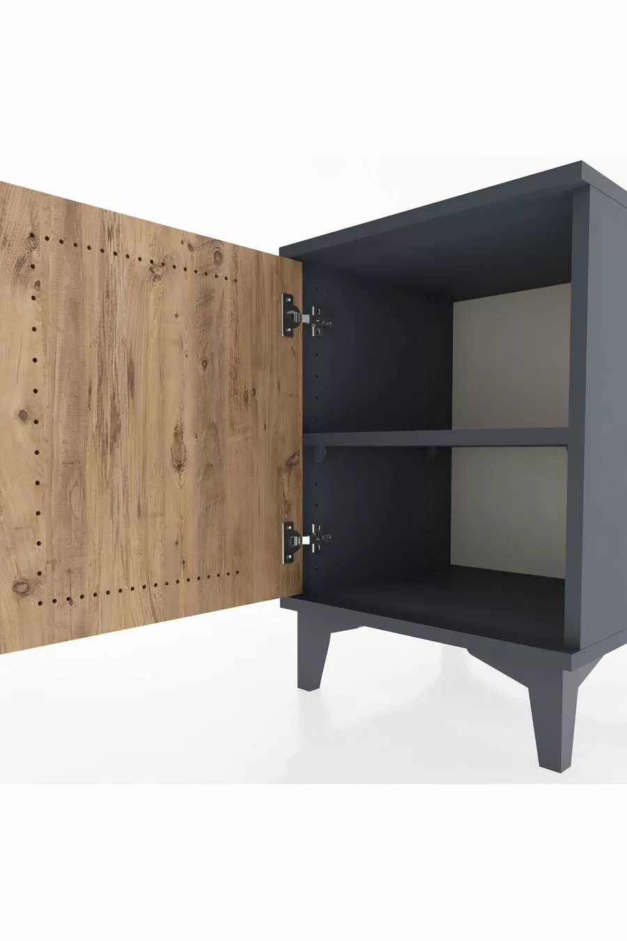 Hyperion Commode Enkel Rek Enkel Deur Antraciet-Groen