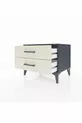 Chevet Hyperion 2 tiroirs Anthracite-Pierre de lune