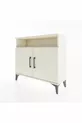 Commode Arges 2 étagères 2 portes Pierre de lune-Pierres de lune