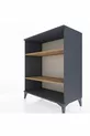 Commode Hyperion 2 étagères Anthracite-Pin