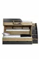 Lit superposé Ranza, lit superposé Truva avec tiroirs, 2 matelas Comfort
