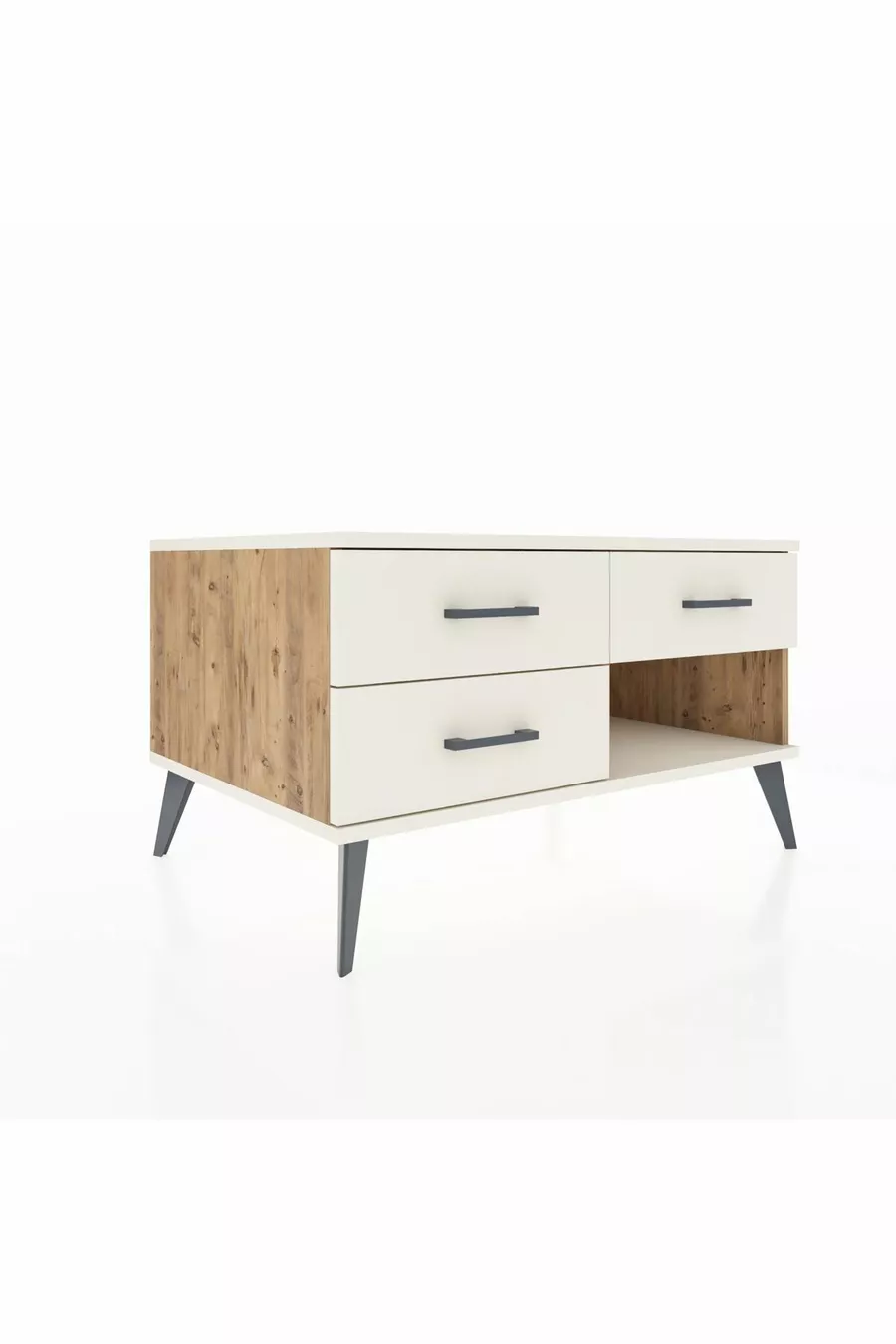 Commode Kronos à 3 tiroirs Pin-Pierre d'Agate