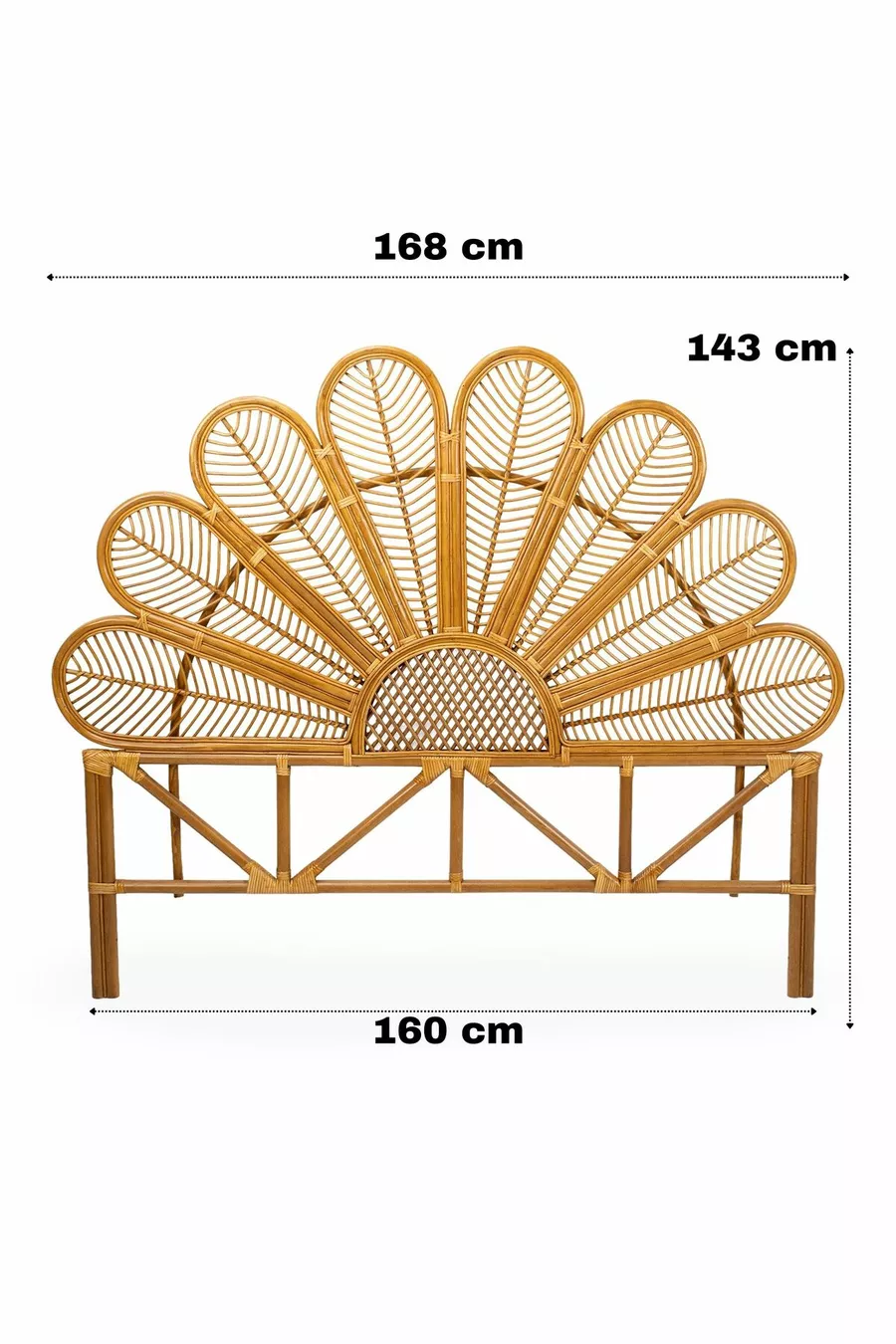 Bamboo Headboard - Honey Color