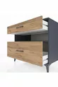 Kronos Dressoir Enkel Plank 2 Laden Antraciet-Den