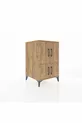 Kronos Nightstand with 2 Shelves and 4 Doors Pine-Pine