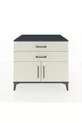 Commode Kronos avec une étagère, 2 tiroirs et 2 portes, anthracite-gris pierre