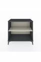 Commode Hyperion à une seule étagère Anthracite-Pierre de lune