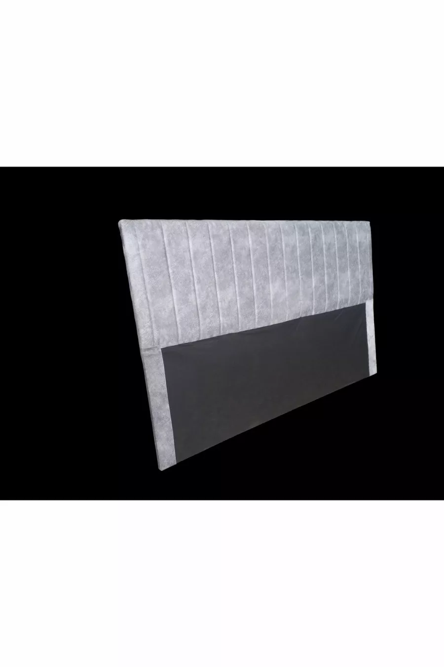Bed Base Headboard * Gray - Stripe Cover