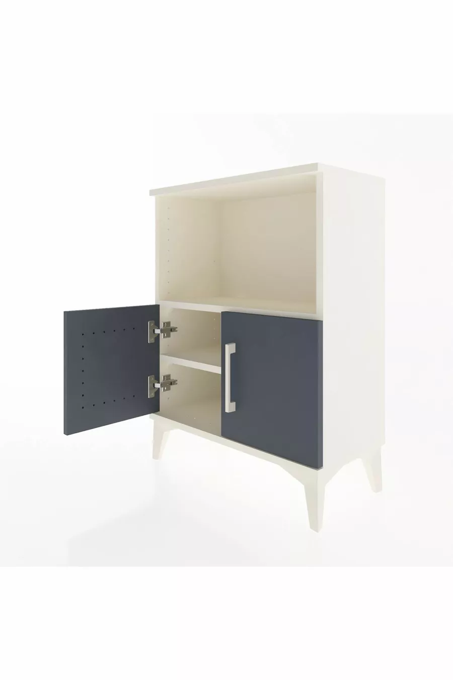 Arges Commode 2 Planken 2 Deuren  Agaat-Antraciet