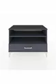 Commode Hyperion 2 étagères 1 tiroir Anthracite-Anthracite