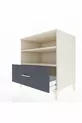 Commode Kronos avec 2 étagères et 1 tiroir Mésolithique-Anthracite