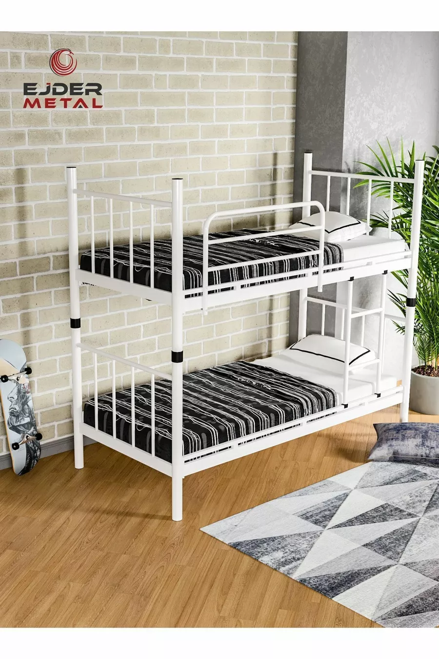 Lit superposé Blanc (SANS MATELAS)