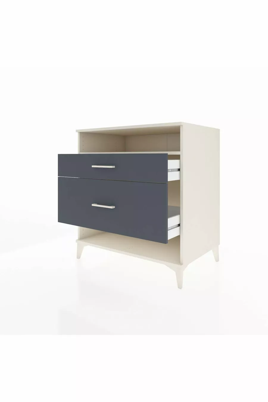 Kronos Dressoir Enkel Plank 2 Laden Agaatgrijs-Antraciet